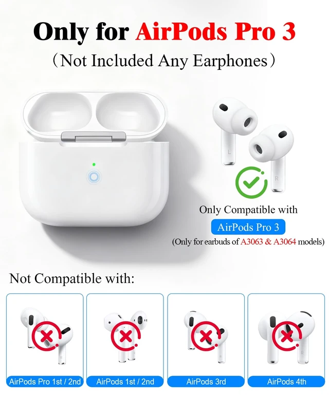 Alt view image 2 of 5 - Replacement Charging Case Compatible for AirPods Pro 3
