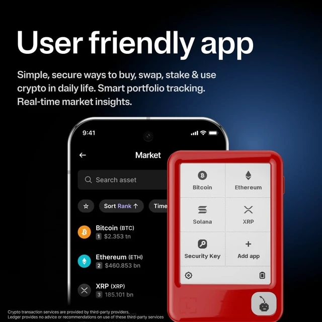 Alt view image 2 of 5 - Ledger Nano Gen5 - Crypto Wallet - Securely Buy Digital Assets - Red