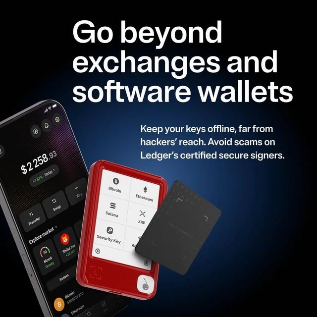 Alt view image 3 of 5 - Ledger Nano Gen5 - Crypto Wallet - Securely Buy Digital Assets - Red