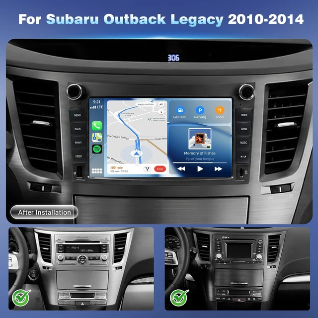Alt view image 2 of 5 - 4Core+64G Android Car Radio for Subaru Outback Legacy 2010-2014