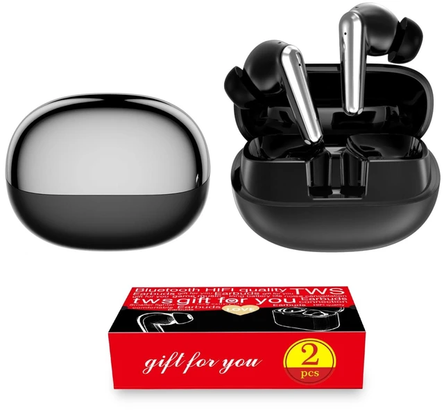 Main image of CXPSUE Wireless Earbuds 2 Pack, ANC in-Ear Bluetooth Headphones, Big Bass Durable, Lightweight Design for Noisy Factories, Gym, and Travel, 60 Hour Long Playtime (Glossy Black)