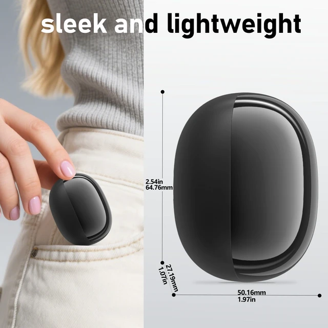 Alt view image 2 of 5 - CXPSUE Wireless Earbuds 2 Pack, ANC in-Ear Bluetooth Headphones, Big Bass Durable, Lightweight Design for Noisy Factories, Gym, and Travel, 60 Hour Long Playtime (Glossy Black)
