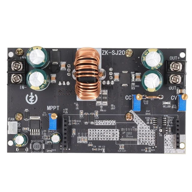 Alt view image 5 of 5 - MPPT Solar Charge Controller 300W 20A, DC 7-80V to 1.4-79V Boost Converter Module with LCD Display, Adjustable Voltage Regulator for Solar Panel Lithium Battery Charging LED Driver