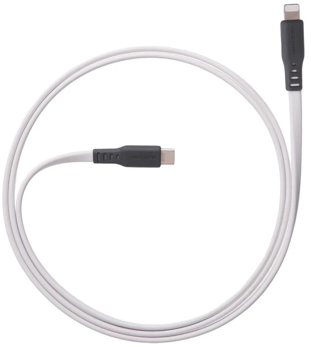 Main image of Ventev Flat USB C to Apple Lightning High Speed Tangle-Free 6 Foot Cable