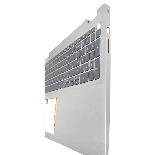 Alt view image 3 of 5 - New Replacement for Dell Inspiron 5593 5594 Vostro 3593 3501 Laptop Palmrest Upper Case Backlit Keyboard NO-Type-C Assembly Part V5JHC 0V5JHC Silver Gray