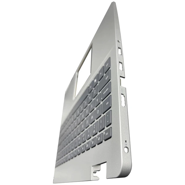 Alt view image 4 of 5 - New Replacement for Dell Inspiron 5593 5594 Vostro 3593 3501 Laptop Palmrest Upper Case Backlit Keyboard NO-Type-C Assembly Part V5JHC 0V5JHC Silver Gray