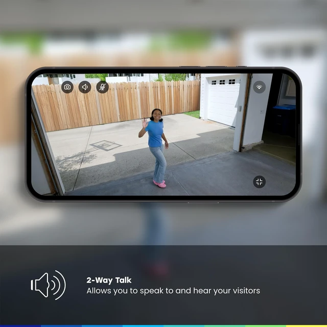 Alt view image 5 of 5 - myQ Garage Plug-in Camera Gen 2 2K Smart Wi-Fi Garage Camera with Night Vision, Wide-Angle Lens, 2-Way Audio, Magnetic Base & Motion Alerts, App Control Compatible with Your Garage Door Opener