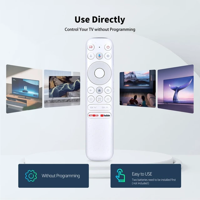Alt view image 2 of 5 - Snrigw RC902N FER1 Voice Remote for TCL 55A300W/65A300W/75A300W/85A300W TV