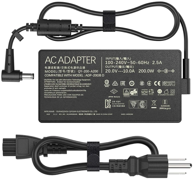 Main image of LIFKAHY 200W Laptop Charger Compatible with AsusTUF Gaming A15 FA506IH FA5061U A14 FA401WV FA401UV FA401UU,ROG Zephyrus G15 GA503 GA503RMG14 GA4011U GA401IV GA4011I GA401IH ADP-200JB D AC Adapter