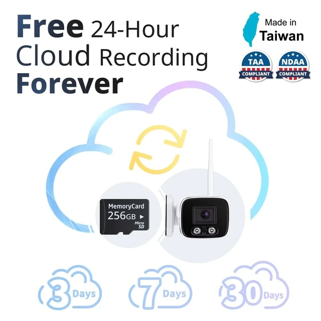 Alt view image 4 of 5 - SpotCam BC1 2K Cloud AI WiFi Business Bullet IP Camera, Indoor/Outdoor, 2.4/5 GHz Wi-Fi Dual-Band, Two Way Audio, Night Vision, Waterproof,Support SD Card, Free 24 Hour Cloud Recording, Made in Taiwan
