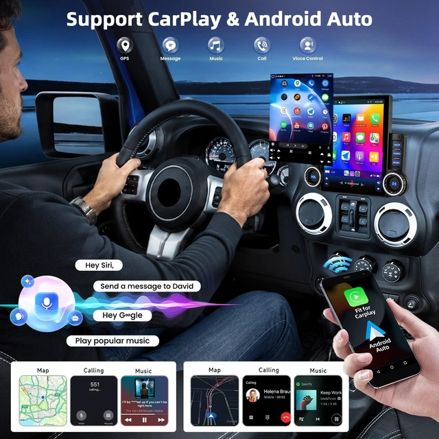 Alt view image 3 of 5 - 5G WiFi 9.7 Inch Car Stereo Radio for Ford F250 Super Duty 2011-2016