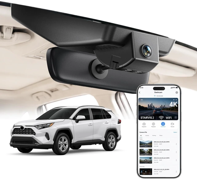 Main image of OVAMAN OEM Dash Cam for Toyota RAV4 (2022-2025 Model B, Vent Hole on Cover)