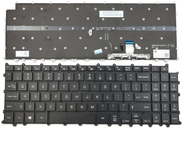 Alt view image 3 of 3 - Keyboard for LG Gram 15Z90P 15Z90P-G 15Z90P-K 15Z90P-N 15Z90P-P Laptop