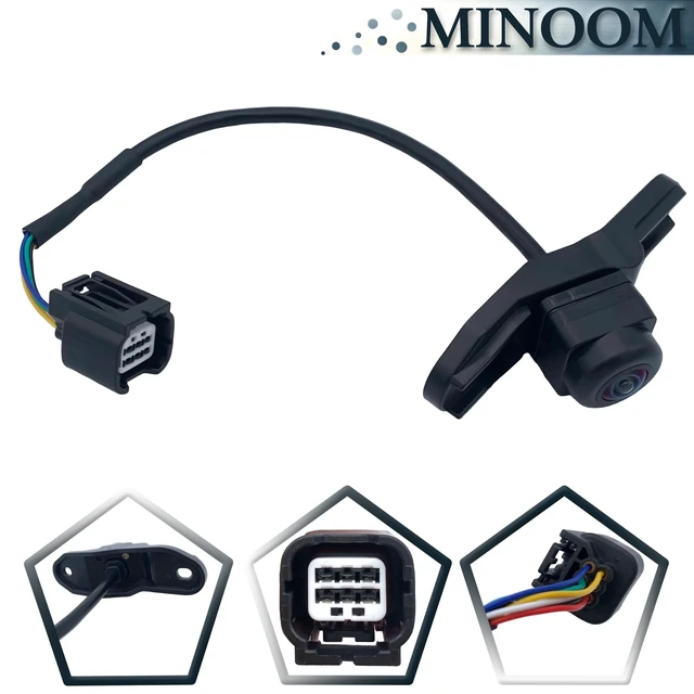 Alt view image 4 of 5 - MINOOM 39530-T6Z-A01 Rear View Backup Parking Camera Replacement for Honda Ridgeline 2017 2018 2019 Part No.#39530T6ZA01
