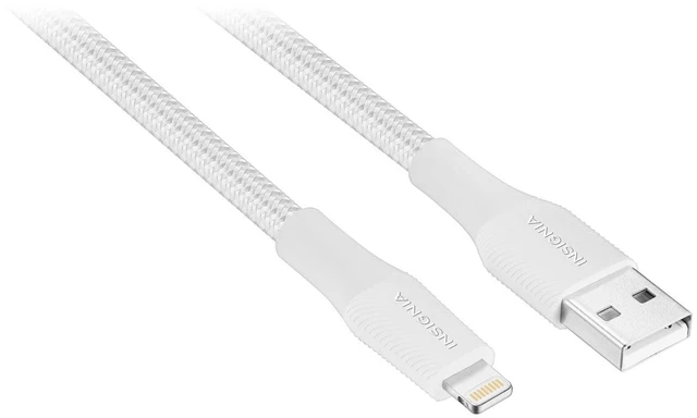 Alt view image 4 of 4 - Lightning Charging Cables & Apple Watch Magnetic Chargers USB-A and USB-C Options, Multiple Lengths, Fast Charging for iPhone, iPad, and Apple Watch (USB-A to Lightning Cable (10 ft), White)