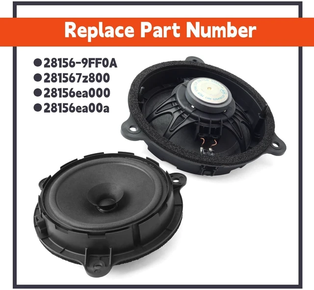 Alt view image 3 of 5 - Mhrxusd 2Pcs 28156-9FF0A Door Speaker Replacement for Nissan Altima