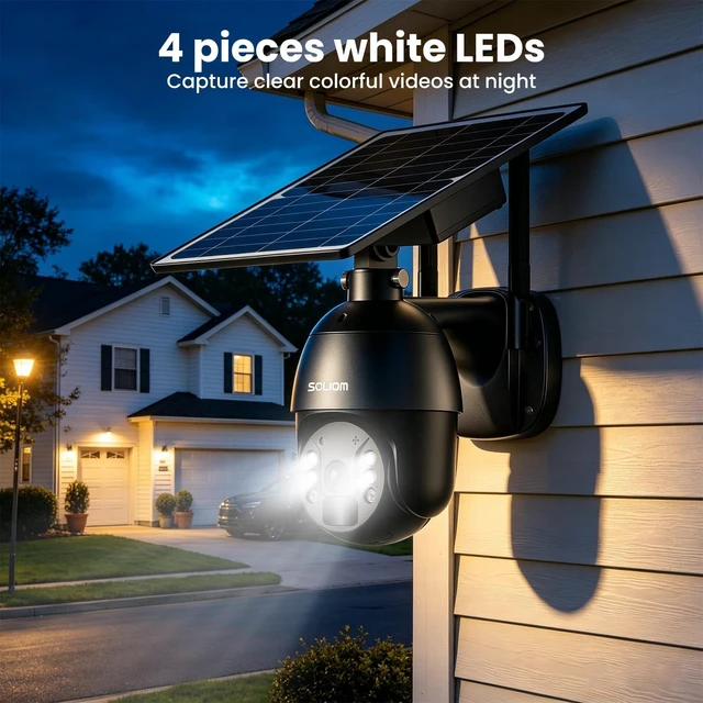 Alt view image 5 of 5 - SOLIOM 4G LTE Cellular Camera, Solar Security Cameras Wireless Outdoor