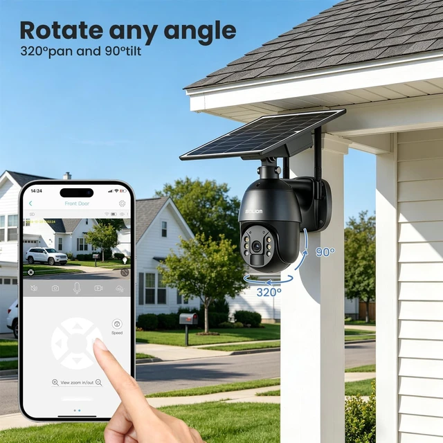 Alt view image 3 of 5 - SOLIOM 4G LTE Cellular Camera, Solar Security Cameras Wireless Outdoor