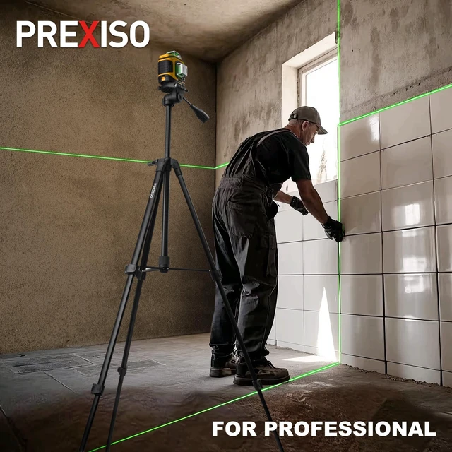 Alt view image 4 of 5 - PREXISO 61 Inch Professional Laser Level Tripod Adjustable, Sturdy Aluminum