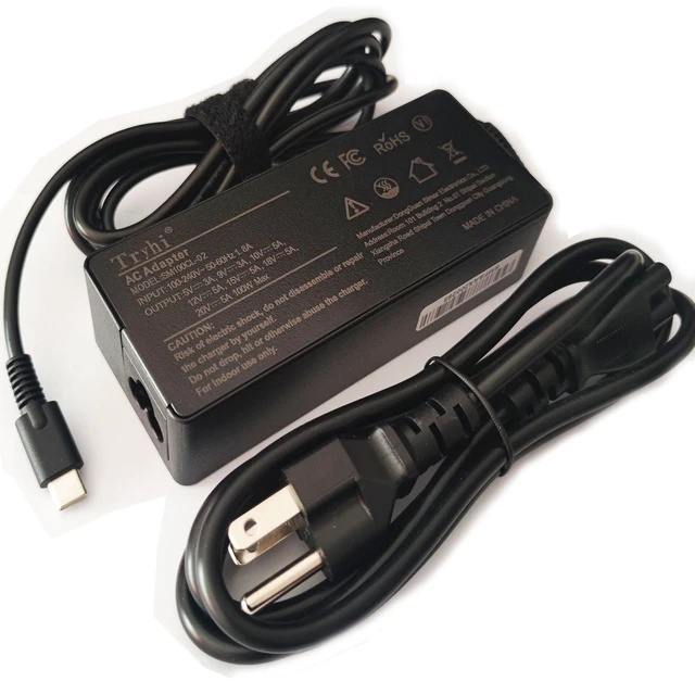 Main image of USB Type-C Laptop AC Adapter Charger Power Supply Cord for Wacom Mobilestudio Pro 16 DTH-W1620 DTH-W1621 Tablet ADP-100PB B POW-A133 ACK42714 for ASUS ROG Zephyrus G14 G15 M16 S17 Ally X13 Z13 GV30