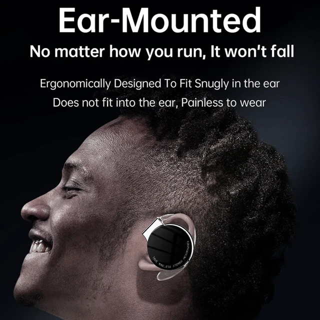 Alt view image 2 of 5 - Erchineko Bluetooth Earbuds, Wireless Headphones with Light Up Mode, Bluetooth 5.2, Dual Mic ENC Noise Reduction, 13H Playtime, 50H Charging Case, IPX5 Water Proof, for Sports Outdoor (Black)