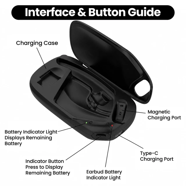 Alt view image 5 of 5 - Charging Case Compatible with Poly Voyager Legend 30 & 50 Headsets Only