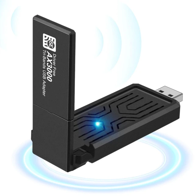 Main image of Gaming USB WiFi Adapter for PC, Tri-Band WiFi 6E Wireless Network Dongle