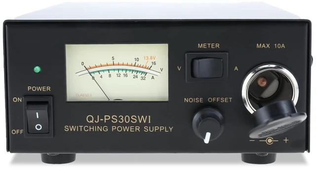 Main image of NORJIN 13.8V 30A DC Power Supply, Analog Regulated Bench Power Converter with Car Cigarette Lighter Socket & Noise Offset, AC to DC Converter for HAM Radio, CB Radio, Lab & Hobby Use