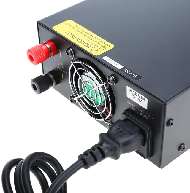 Alt view image 4 of 5 - NORJIN 13.8V 30A DC Power Supply, Analog Regulated Bench Power Converter with Car Cigarette Lighter Socket & Noise Offset, AC to DC Converter for HAM Radio, CB Radio, Lab & Hobby Use