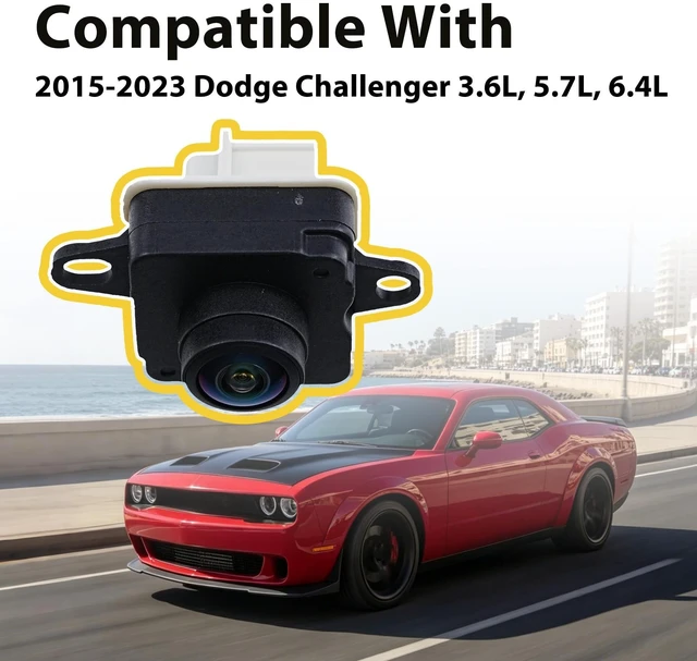 Alt view image 4 of 5 - Rear View Camera for Dodge Challenger 2015-2023 68354314AA 68172474AD