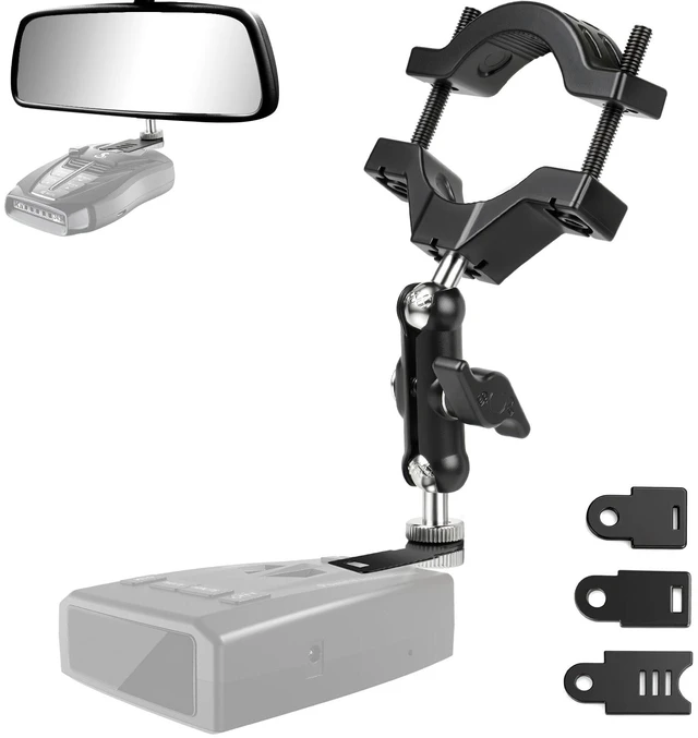 Main image of Xislet Universal Radar Detector Mount, Rearview Mirror Rod Radar Bracket