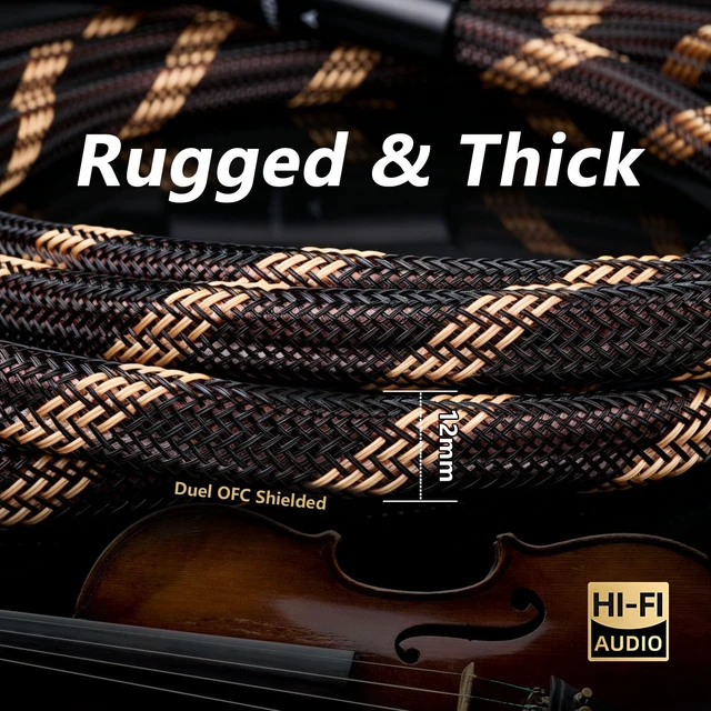 Alt view image 4 of 5 - HHDZI 14 AWG OFC Speaker Cable with Interchangeable Banana and Spade Tips