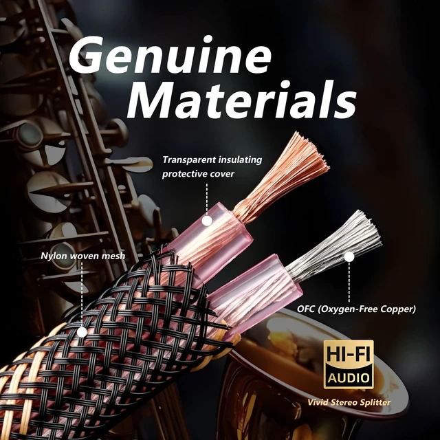 Alt view image 2 of 5 - HHDZI 14 AWG OFC Speaker Cable with Interchangeable Banana and Spade Tips