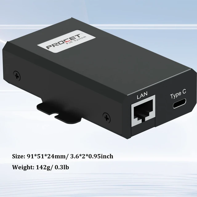 Alt view image 5 of 5 - PROCET 10G PoE Splitter, 25W 10 Gigabit PoE to USB C PD & RJ45 Ethernet Connectivity Adapter for eero 6/7, Wireless AP, Tablet, iPad, Google TV, USB C Hub, Digital Display, Smart Home Hub
