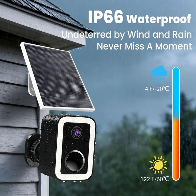 Alt view image 4 of 5 - aidowocam Solar Power Outdoor Cameras Wireless Security Camera with Color Night Vision, WiFi 5G & 2.4G (1 Pack/Solar Panel)