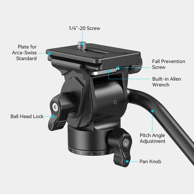 Alt view image 2 of 5 - SmallRig Tripod Fluid Head