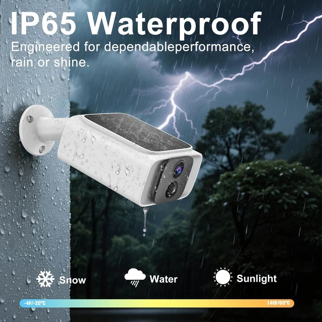 Alt view image 5 of 5 - 4G LTE Cellular Security Camera Outdoor Wireless, 365-Day Unlimited Data
