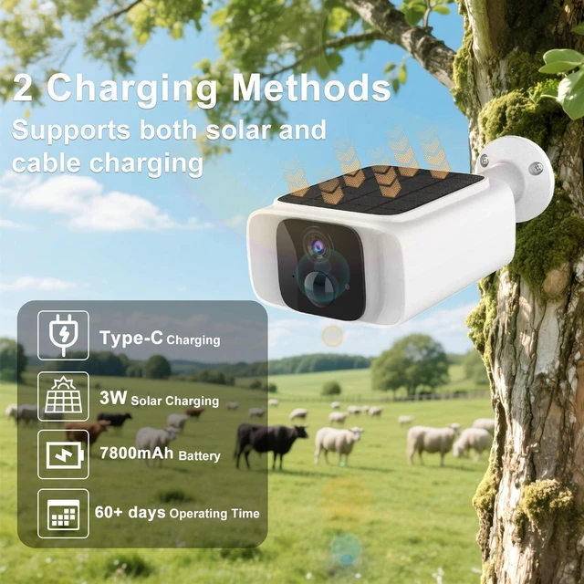 Alt view image 4 of 5 - 4G LTE Cellular Security Camera Outdoor Wireless, 365-Day Unlimited Data