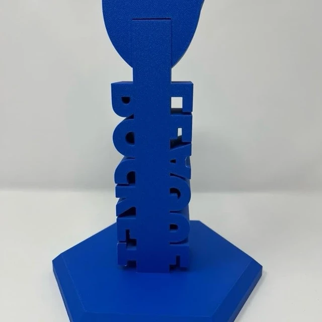 Alt view image 5 of 5 - BryansGoods Rocket Car League Inspired 3D Printed Headphone Stand - Gamer Desk Accessory with Bold Logo & Sturdy Base for Organizing Your Setup (Headphones NOT Included)