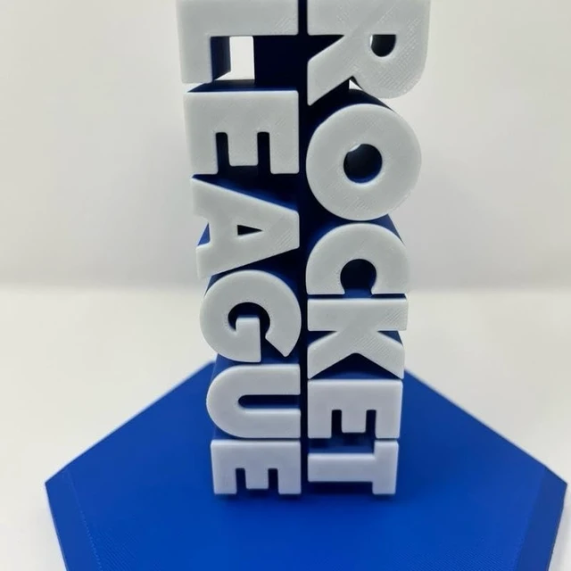 Alt view image 3 of 5 - BryansGoods Rocket Car League Inspired 3D Printed Headphone Stand - Gamer Desk Accessory with Bold Logo & Sturdy Base for Organizing Your Setup (Headphones NOT Included)