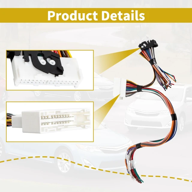 Alt view image 2 of 5 - Speaker Connection Harness Fit for Toyota Lexus 2007-2021 Replace APH-TY02