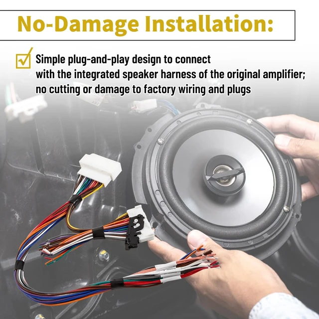 Alt view image 5 of 5 - Speaker Connection Harness Fit for Toyota Lexus 2007-2021 Replace APH-TY02