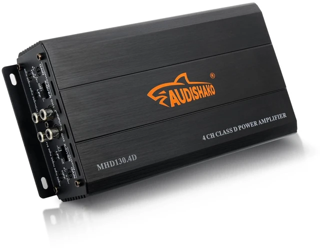 Main image of AUDISHAKO MHD130.4D 2400 Watt 4-Channel Full Range Car Audio Amplifier