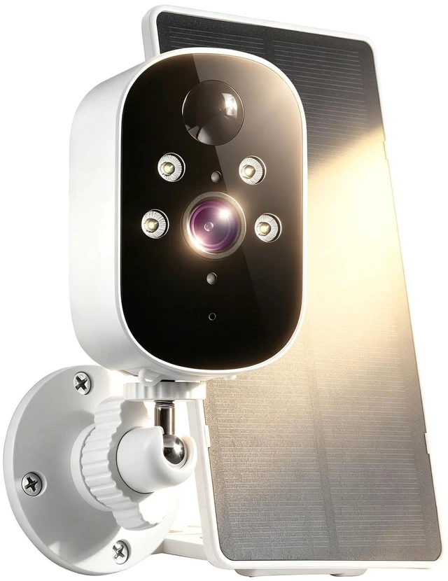 Main image of XVIM 2K Solar Security Camera Wireless Outdoor (White-5)