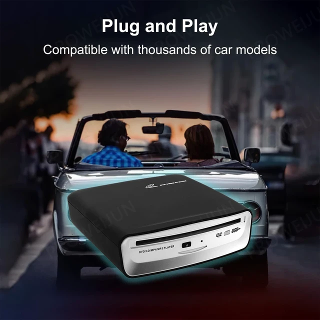 Alt view image 2 of 5 - Portable CD Player for Car,External Car Cd Players with AUX& FM Transmitter