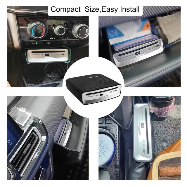 Alt view image 4 of 5 - Portable CD Player for Car,External Car Cd Players with AUX& FM Transmitter
