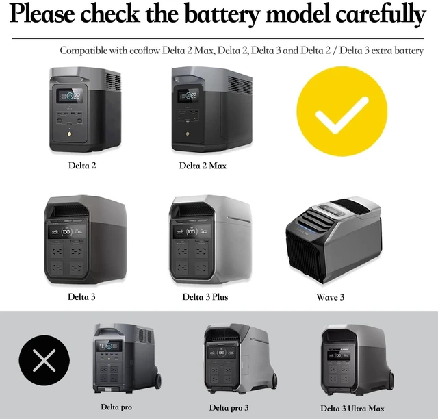 Alt view image 2 of 5 - XT150 to SB50 Extra Battery Cable Compatible with ecoFlow DELTA 2 DELTA 3