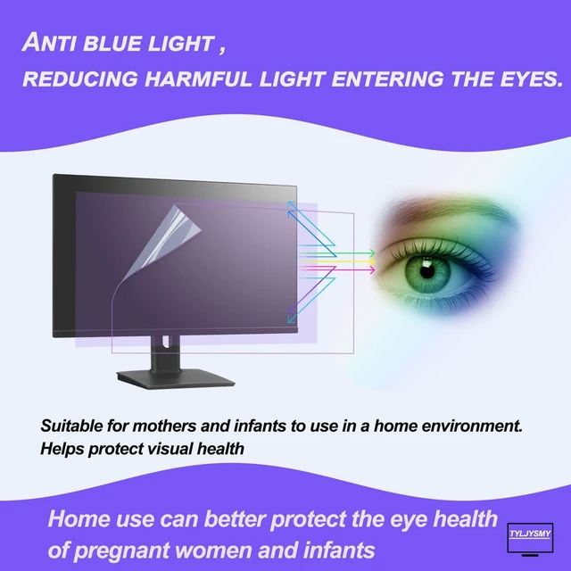Alt view image 4 of 5 - TYLJYSMY 2 Pack - 21.5 inch Computer Monitor Screen Protector