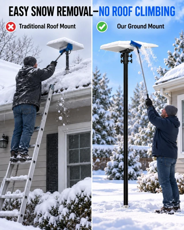 Alt view image 5 of 5 - 10Ft Pole Mount Kit Compatible with Starlink Gen 3 for RV&Outdoor