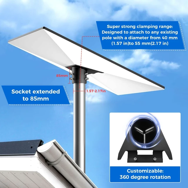 Alt view image 2 of 5 - WOMEDUAL Starlink Gen 3 Mount Bracket, Black Aluminum & Steel, Wall Mount, Compatible with Starlink Standard Dish, V3 Kickstand Dishy